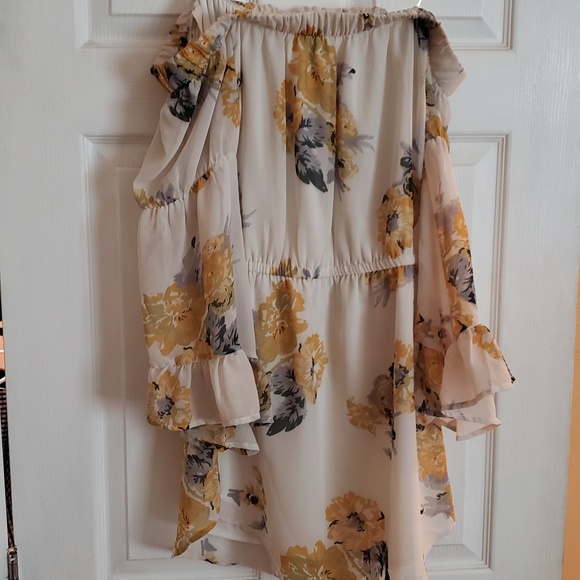 Hint of Blush floral dress - Picture 6 of 7